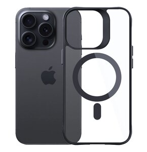 Etui XLINE MagSystem Satin Guardx do Apple iPhone 16 Pro Przezroczysto-czarny