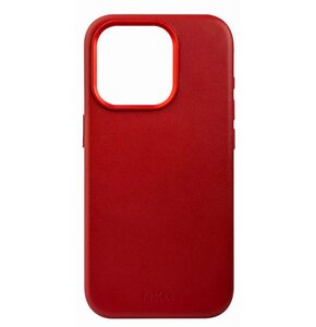 Etui FIXED MagLeather MagSafe do Apple iPhone 15 Pro Max Czerwony