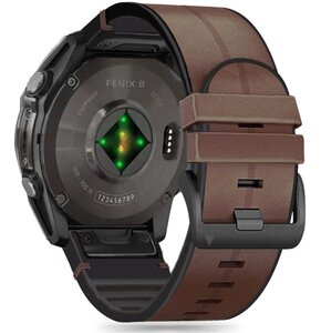 Pasek TECH-PROTECT Silicone PU do Garmin Fenix 5X/5X Plus/6X/6X Pro/7X/8 (51 mm) Brązowy