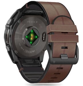 Pasek TECH-PROTECT Silicone PU do Garmin Fenix 5/6/6 Pro/7/8 (47 mm)/E Brązowy