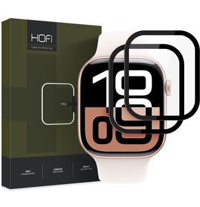 Szkło hybrydowe HOFI Hybrid Pro+ do Apple Watch 10 (42 mm) Czarny