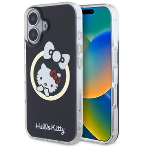 Etui HELLO KITTY IML Fun Bow MagSafe do Apple iPhone 16 Czarny