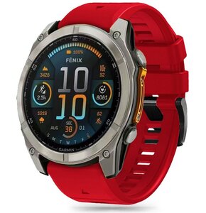Pasek TECH-PROTECT Silicone Line do Garmin Fenix 5X/5X Plus/6X/6X Pro/7X/8 (51 mm) Czerwony