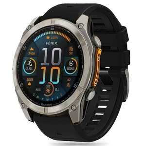 Pasek TECH-PROTECT Silicone Line do Garmin Fenix 5X/5X Plus/6X/6X Pro/7X/8 (51 mm) Czarny