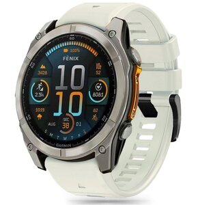 Pasek TECH-PROTECT Silicone Line do Garmin Fenix 5X/5X Plus/6X/6X Pro/7X/8 (51 mm) Tytanowy