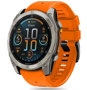 Pasek TECH-PROTECT Silicone Line do Garmin Fenix 5X/5X Plus/6X/6X Pro/7X/8 (51 mm) Pomarańczowy
