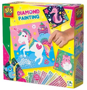 Zestaw kreatywny SES Creative Diamentowa wyklejanka Zwierzęta 14701