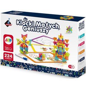 Klocki plastikowe ASKATO Klocki małych geniuszy Geometryczne śnieżynki 125213
