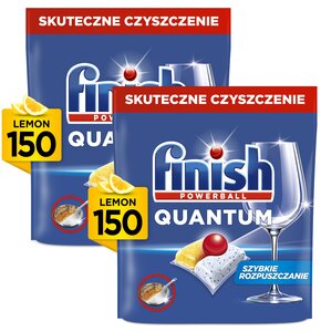 Kapsułki do zmywarki FINISH Powerball Quantum All in 1 Lemon - 300 szt.