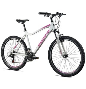 Rower górski MTB INDIANA X-Pulser 1.6 D15 26 cali damski Biało-różowy