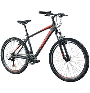 Rower górski MTB INDIANA X-Pulser 1.6 M17 26 cali męski Czarno-czerwony