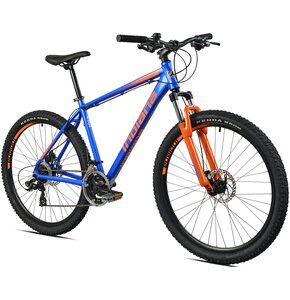 Rower górski MTB INDIANA X-Pulser 2.7 M17 27.5 cala męski Niebiesko-pomarańczowy
