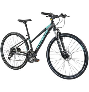 Rower crossowy INDIANA X-Cross 3.0 D17 damski Czarno-turkusowy