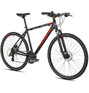 Rower crossowy INDIANA X-Cross 2.0 M19 męski Czarno-czerwony