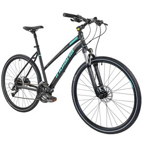 Rower crossowy INDIANA X-Cross 3.0 M19 damski Czarno-turkusowy