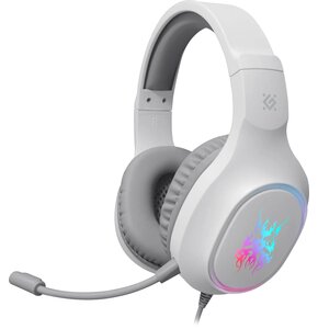 Słuchawki DEFENDER Fury Gaming Nauszne Biały