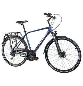 Rower trekkingowy INDIANA X-Road 5.0 M23 28 cali męski Ciemnoniebieski