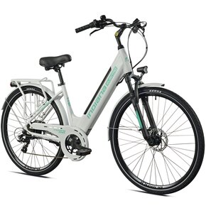 Rower elektryczny INDIANA E-Trekking 3.0 D18 28 cali Biały