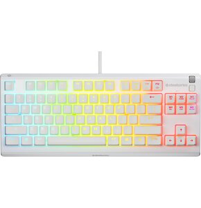 Klawiatura STEELSERIES Apex 3 TKL US Biały