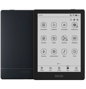 Czytnik e-booków ONYX BOOX Go 6", Podświetlany ekran, Wi-Fi, Bez reklam Czarny