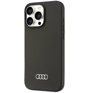 Etui AUDI Silicone Case do Apple iPhone 16 Pro Max Czarny