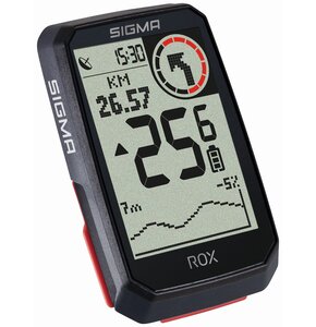 Licznik rowerowy SIGMA Rox 4.0 HR Set Czarny Podświetlany