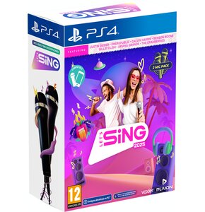 Let's Sing 2025 + 2 Mikrofony Gra PS4