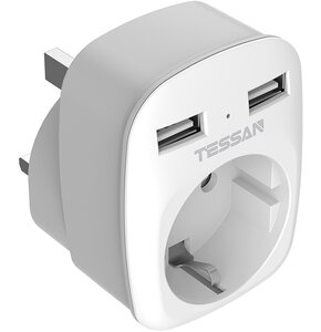 Adapter podróżny TESSAN TS-611-UK-EU