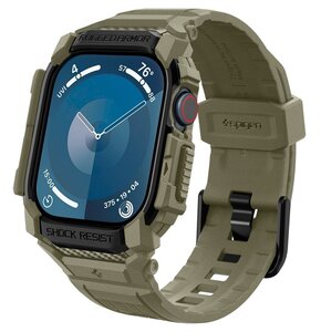 Pasek SPIGEN Rugged Armor Pro do Apple Watch 10 (46 mm) Khaki