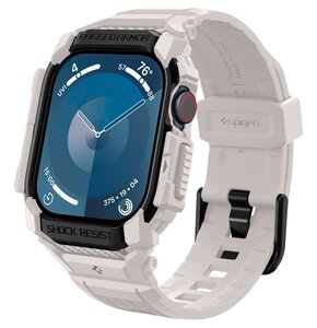 Pasek SPIGEN Rugged Armor Pro do Apple Watch 10 (46 mm) Beżowy