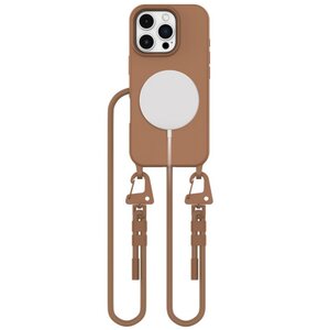 Etui TECH-PROTECT MagNecklace MagSafe do Apple iPhone 16 Pro Brązowy