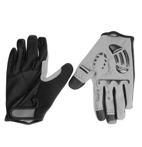 Rękawiczki rowerowe PROFEX Full (rozmiar L/XL) Czarno-ciemnoszary