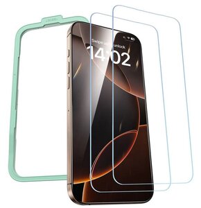 Szkło hartowane UGREEN SP630 do Apple iPhone 16 Pro Max (2 szt.) + ramka montażowa