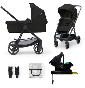 Wózek wielofunkcyjny KINDERKRAFT Newly 4w1 Mink Pro Czarny