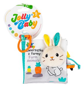 Zabawka JOLLY BABY Ogonki Książeczka Zwierzątka z farmy JB82355