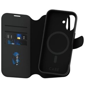 Etui PANZERGLASS Care Feature Tango 2in1 Wallet MagSafe do Apple iPhone 16 Czarny