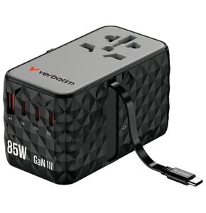 Adapter podróżny VERBATIM CNT-02 Czarny