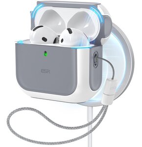 Etui na słuchawki ESR Orbit HaloLock MagSafe do Apple Airpods 4 Biały