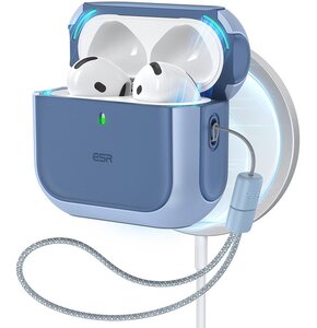 Etui na słuchawki ESR Orbit HaloLock MagSafe do Apple Airpods 4 Niebieski