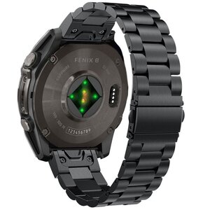 Pasek TECH-PROTECT Stainless do Garmin Fenix 5/6/6 Pro/7/8/E (47 mm) Czarny