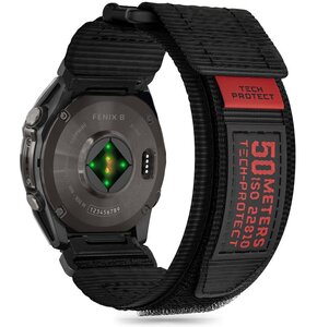Pasek TECH-PROTECT Scout Pro do Garmin Fenix 5/6/6 Pro/7/8/E (47 mm) Czarny