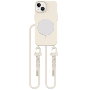Etui TECH-PROTECT MagNecklace MagSafe do Apple iPhone 13 Kremowy