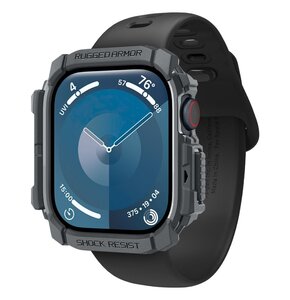 Etui SPIGEN Rugged Armor do Apple Watch 10 (46 mm) Ciemno-szary