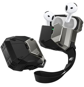 Etui na słuchawki SUPCASE Matrix do Apple Airpods 4 Czarny