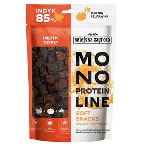 Przysmak dla psa WIEJSKA ZAGRODA Monoproteinowy Soft Snacks Indyk 115 g