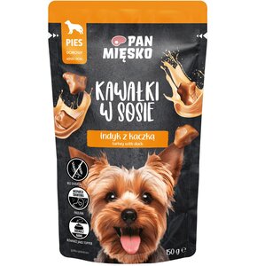 Karma dla psa PAN MIĘSKO Indyk z kaczką 150 g