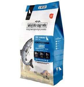 Karma dla psa WIEJSKA ZAGRODA Łosoś S/M 2 kg