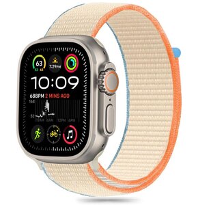 Pasek TECH-PROTECT Nylon do Apple Watch 6/7/8/9/10/SE/Ultra 1/2 (44/45/46/49mm) Beżowy