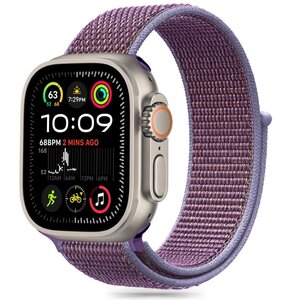 Pasek TECH-PROTECT Nylon do Apple Watch 6/7/8/9/10/SE/Ultra 1/2 (44/45/46/49mm) Fioletowy