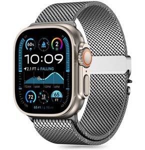 Pasek TECH-PROTECT Milano do Apple Watch 6/7/8/9/10/SE/Ultra 1/2 (44/45/46/49mm) Srebrny
